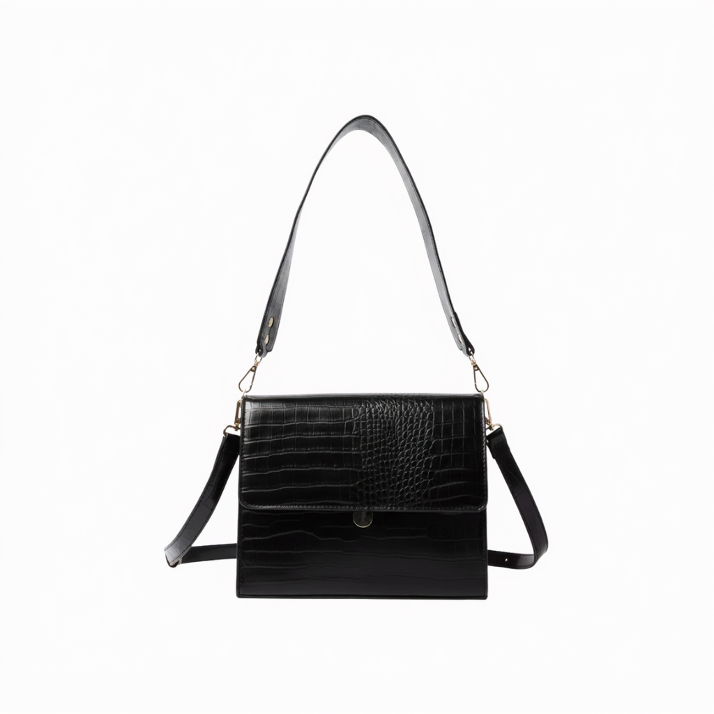 Sac à Main cuir Femme  effet croco– Souple & Élégant (5,2 L)