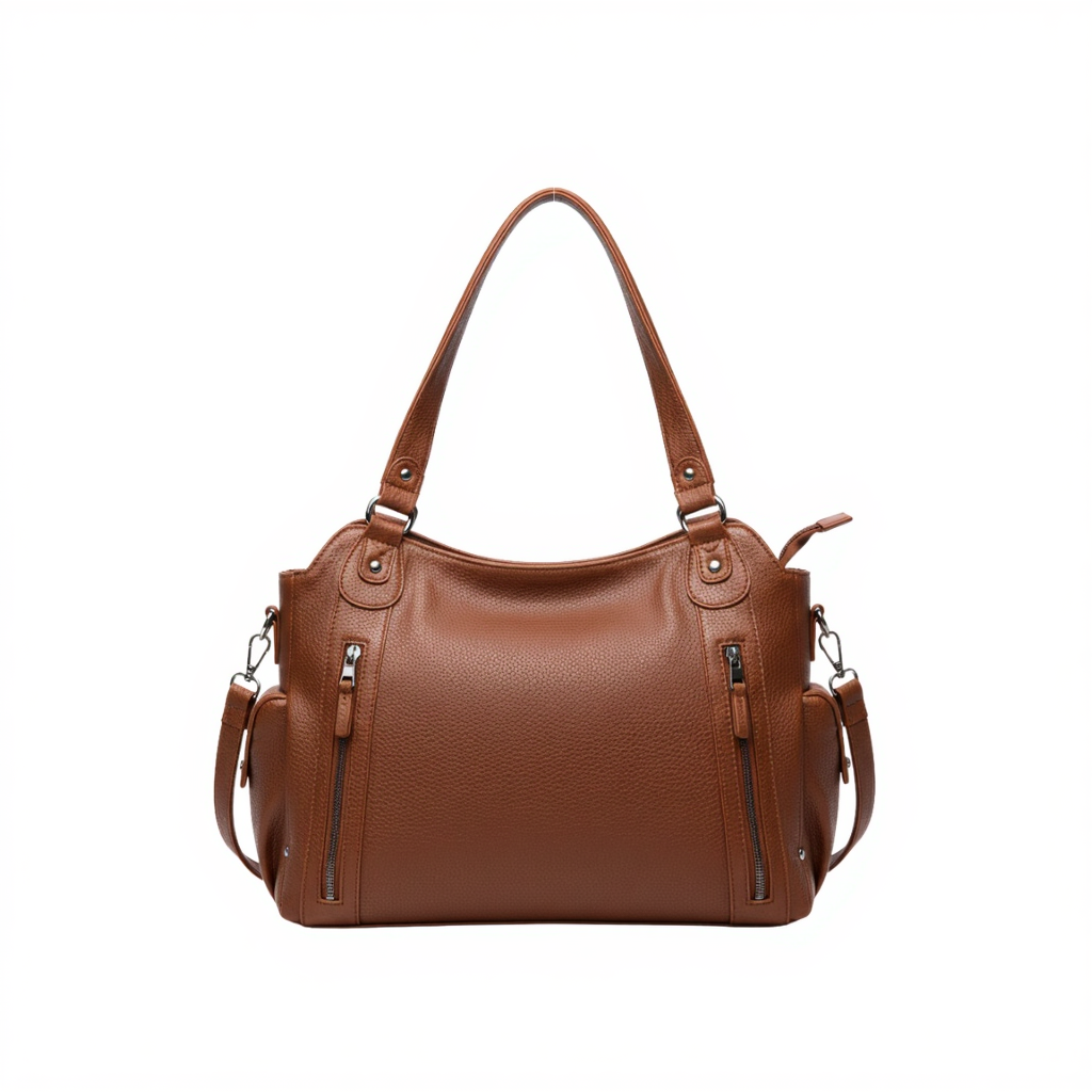 Grand Sac à Main Bandoulière Femme Multipoches – Vintage (15L)