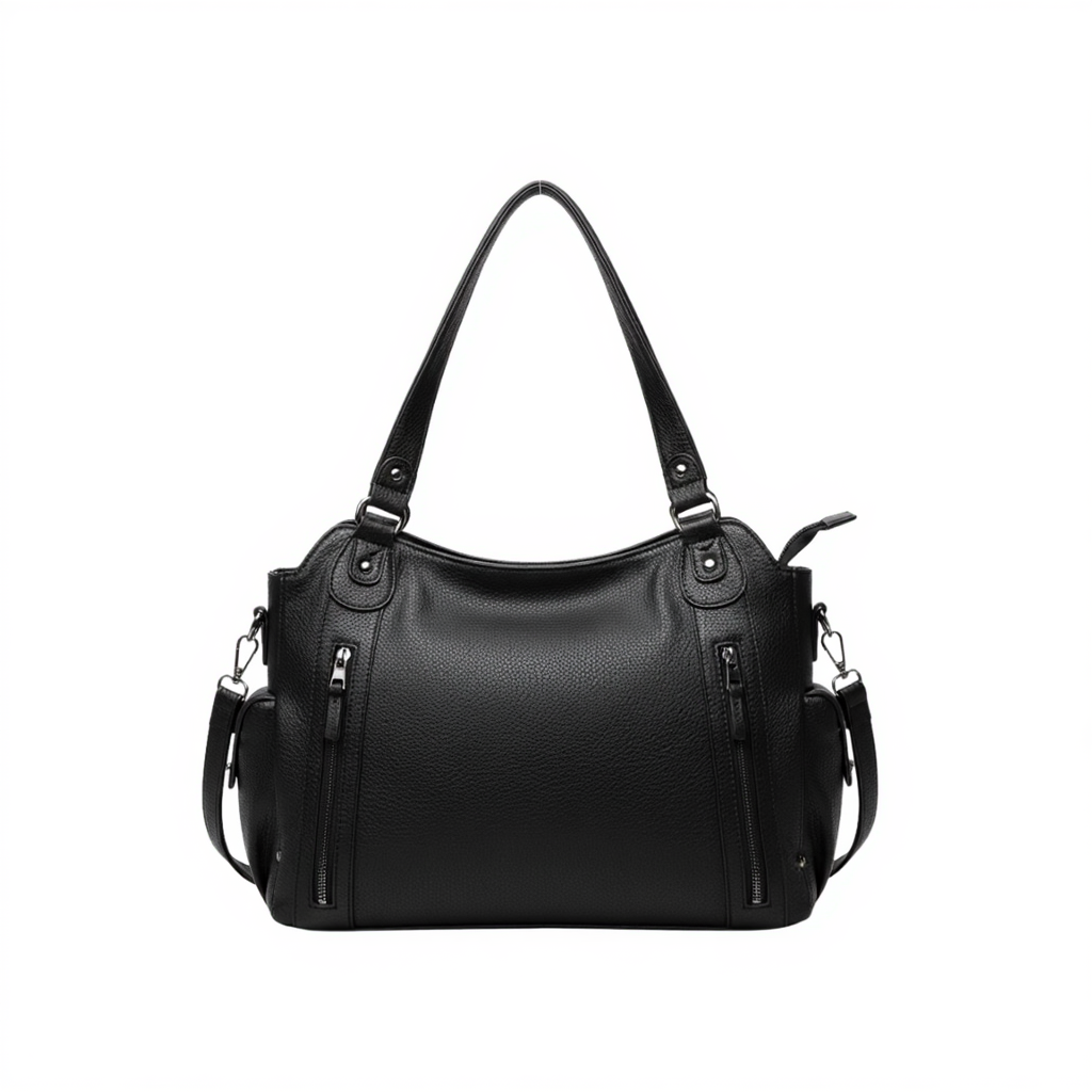 Grand Sac à Main Bandoulière Femme Multipoches – Vintage (15L)