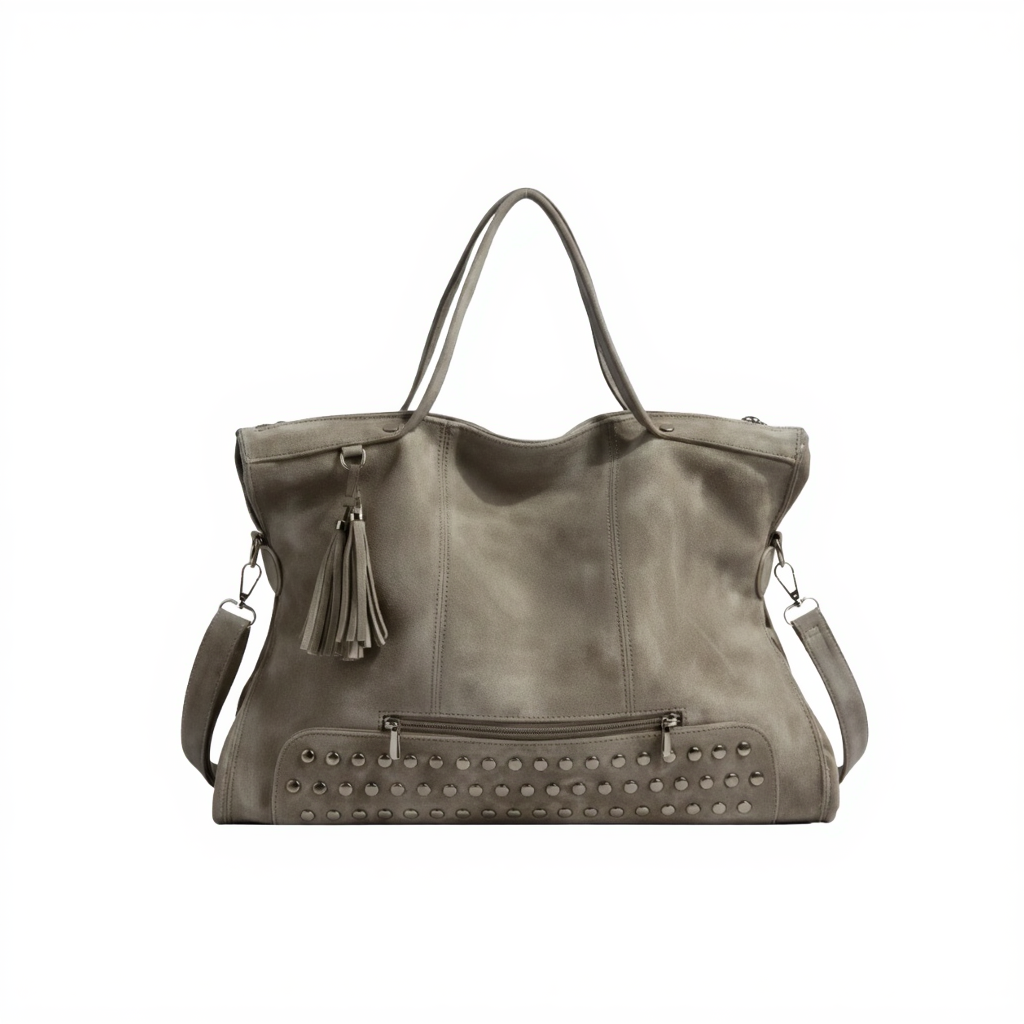 Grand Sac à Main Femme Rivets – Format Cabas (14L) & Robuste