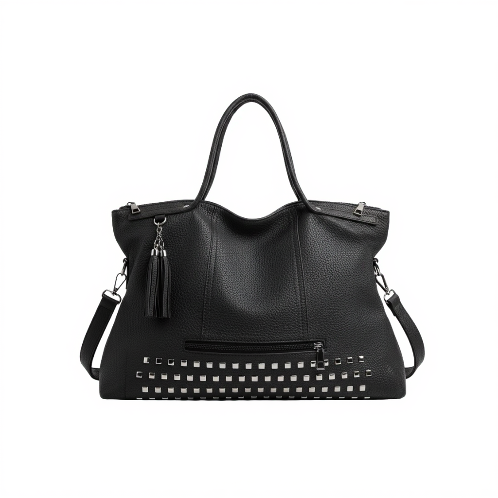 Grand Sac à Main Femme Rivets – Format Cabas (14L) & Robuste